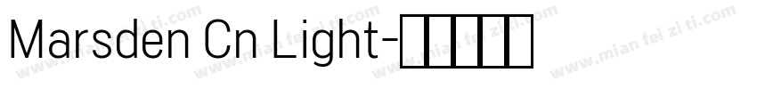 Marsden Cn Light字体转换